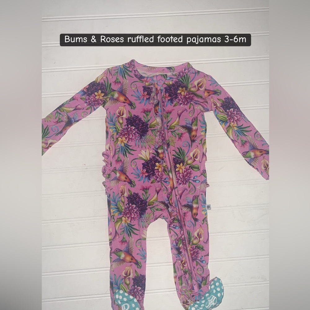 Floral Fantasy Kids Footie